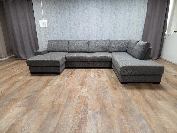  Zeer Mooi Groot Antraciet U Bankstel | GRATIS BEZORGEN, Huis en Inrichting, Banken | Bankstellen, Zo goed als nieuw, Hoekbank