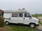 Fiat Ducato Maxi Turbo 1990 kluscamper, Auto's, Fiat, 4 cilinders, Wit, Origineel Nederlands, Overige kleuren