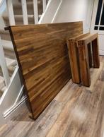 Mooie massiek eetkamertafel en salon tafel, Huis en Inrichting, Tafels | Eettafels, Ophalen, Gebruikt, 50 tot 100 cm, Vijf personen of meer