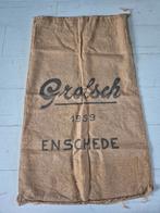 Te koop: Oude jute zak Grolsch bier, Enschede 1959, Ophalen of Verzenden, Gebruikt, Overige typen, Grolsch