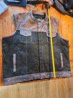 Croc & Denim grijs biker vest 6xl (valt als 4xl kledingmaat), Ophalen of Verzenden, Jas | textiel