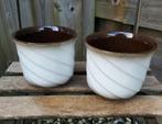 Set van 2 vintage West Germany bloempotten., Ophalen of Verzenden, Huis en Inrichting
