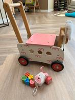 I’m toy loop/duwwagen konijn - roze met vormenstoof, Kinderen en Baby's, Speelgoed | Houten speelgoed, Ophalen, Gebruikt, Duw- of Trekspeelgoed
