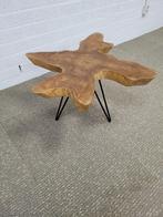 nieuwe industriële boomschijf salontafel nog 2 stuks, Ophalen, Gebruikt, 100 tot 150 cm, 50 tot 100 cm