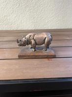 Verzilverde neushoorn beeldje van WNF (nr5), Verzamelen, Ophalen of Verzenden, Zo goed als nieuw, Beeldje of Figuurtje