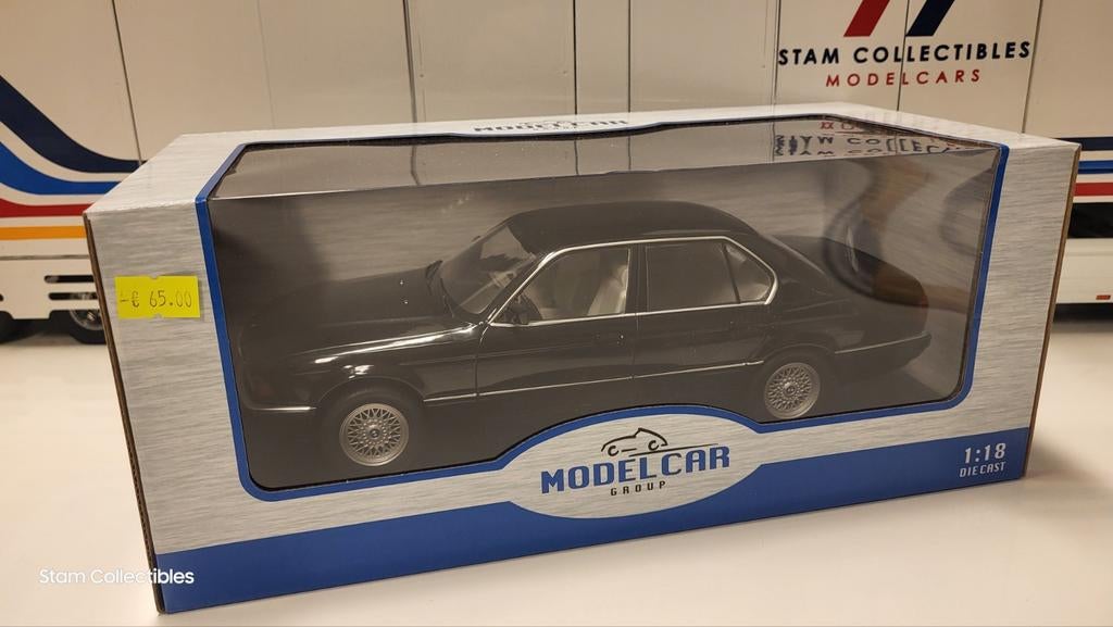MCG BMW E32 7-Serie 750i Black Metallic - 1992, Hobby en Vrije tijd, Modelauto's | 1:18, Overige merken, Auto, Nieuw, Ophalen of Verzenden