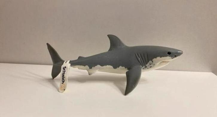 Schleich Witte Haai met Vaan ~ 14700, Verzamelen, Dierenverzamelingen, Zo goed als nieuw, Beeldje of Figuurtje, Paard, Ophalen of Verzenden