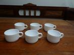 6 opaline espressokopjes, Arcopal