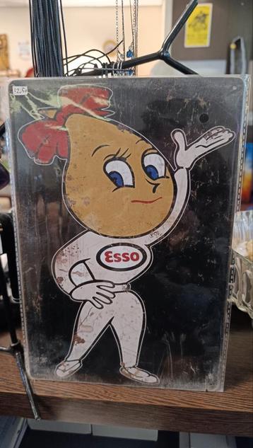 Esso wandbord vrouwtje beschikbaar voor biedingen