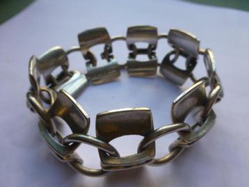 ALTON Modernist Zilveren Schakel Armband KARL PALMBERG   beschikbaar voor biedingen