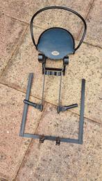 Fietszitje antiek, bekleding havebe blauw, Voetsteuntjes, 0 t/m 18 kg, Voorzitje, Ophalen of Verzenden