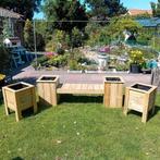 Pakketdeal!!! Tuinbank met plantenbakken, Ophalen, Nieuw