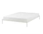 Bedframe IKEA Vevelstad 140x200 wit metaal, Ophalen, Wit, Tweepersoons, 140 cm