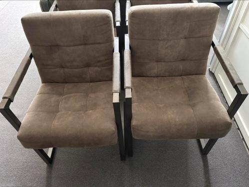 Contiro eetkamerstoel, Huis en Inrichting, Stoelen, Zo goed als nieuw, Vier, Leer, Zwart, Ophalen