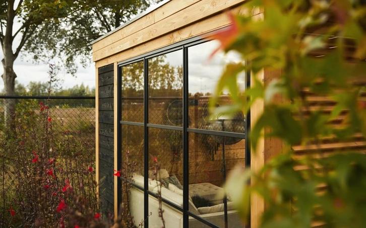 Hillhout Industriële Glaspui Type B 228,5 x 224 cm NIEUW, Tuin en Terras, Overkappingen, Nieuw, Ophalen