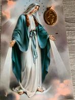 Vintage Maria Kaart met Medaille - Religieus Item Collectie, Antiek en Kunst, Antiek | Religie, Ophalen of Verzenden