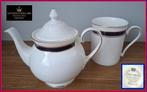 THEEPOT + BEKER "Warwick Blue" Duchess Bone China Porselein, Huis en Inrichting, Keuken | Servies, Overige typen, Ophalen of Verzenden