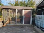 Kippenhok met dakpannen, nachthok en valluik, Gebruikt, Overige typen, Minder dan 200 cm, 1 raam
