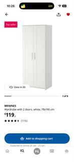 Mooie witte kledingkast - Amsterdam West, Ophalen, Kunststof, 50 tot 100 cm, Zo goed als nieuw