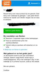 1 jaar gratis Norton virus pakket, Computers en Software, Antivirus- en Beveiligingssoftware, Nieuw, Ophalen of Verzenden