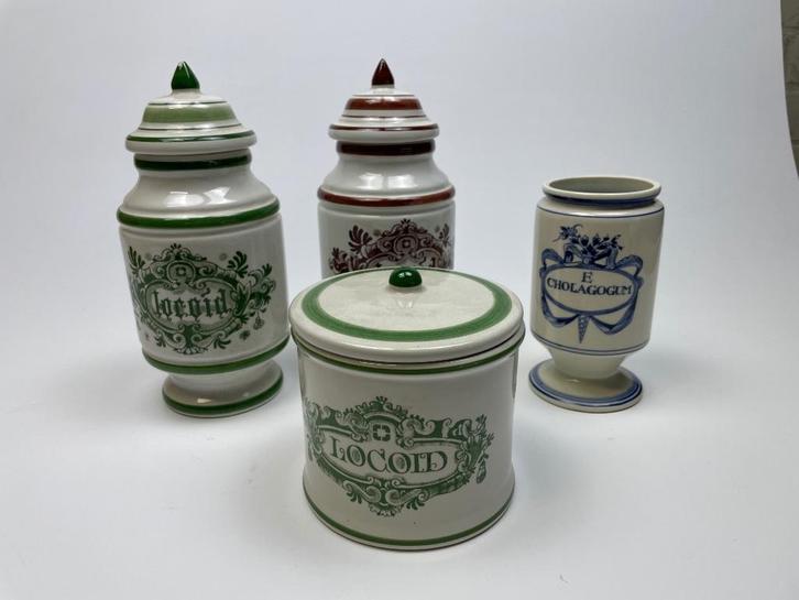 Set Delfts Apothekers potten., Antiek en Kunst, Curiosa en Brocante, Ophalen of Verzenden