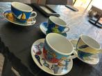 4x Arzberg Cappuccino Kop en Schotels oa Kikker, Ophalen of Verzenden, Zo goed als nieuw, Overige stijlen, Kop(pen) en/of Schotel(s)