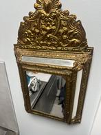 Borstelkastje Met Spiegels Koperbeslag, Antiek en Kunst, Ophalen, Minder dan 100 cm