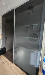 Ikea Pax zwarte glazen schuifdeuren, Ophalen, Gebruikt, 200 cm of meer, Glas