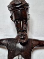 Kruisbeeld van ebbenhout..niet alle daags beeld, Antiek en Kunst, Ophalen