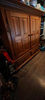 stevige antieke bruine eiken buffetkast moet voor 4 Jan weg, Ophalen, Gebruikt, 150 tot 200 cm, Eikenhout