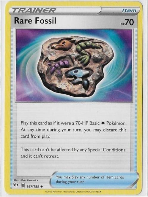 Darkness Ablaze,  Rare Fossil [uncommon] 167/189, Hobby en Vrije tijd, Verzamelkaartspellen | Pokémon, Nieuw, Losse kaart, Verzenden