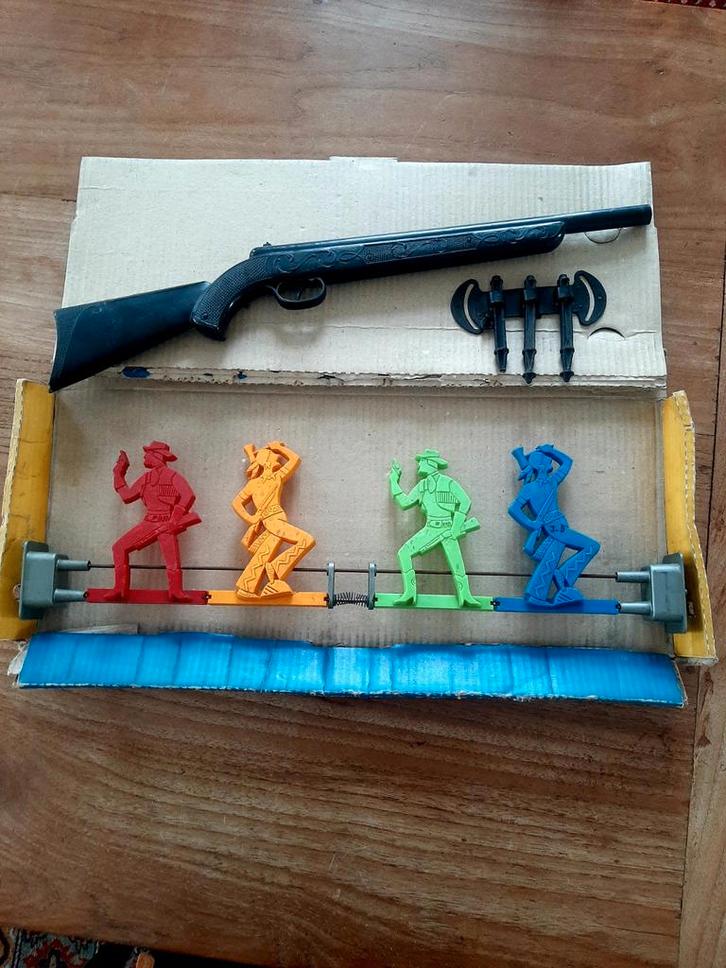 FAR WEST - Shooting gallery - (Antiek Schietspel / schiet), Antiek en Kunst, Antiek | Speelgoed, Ophalen of Verzenden