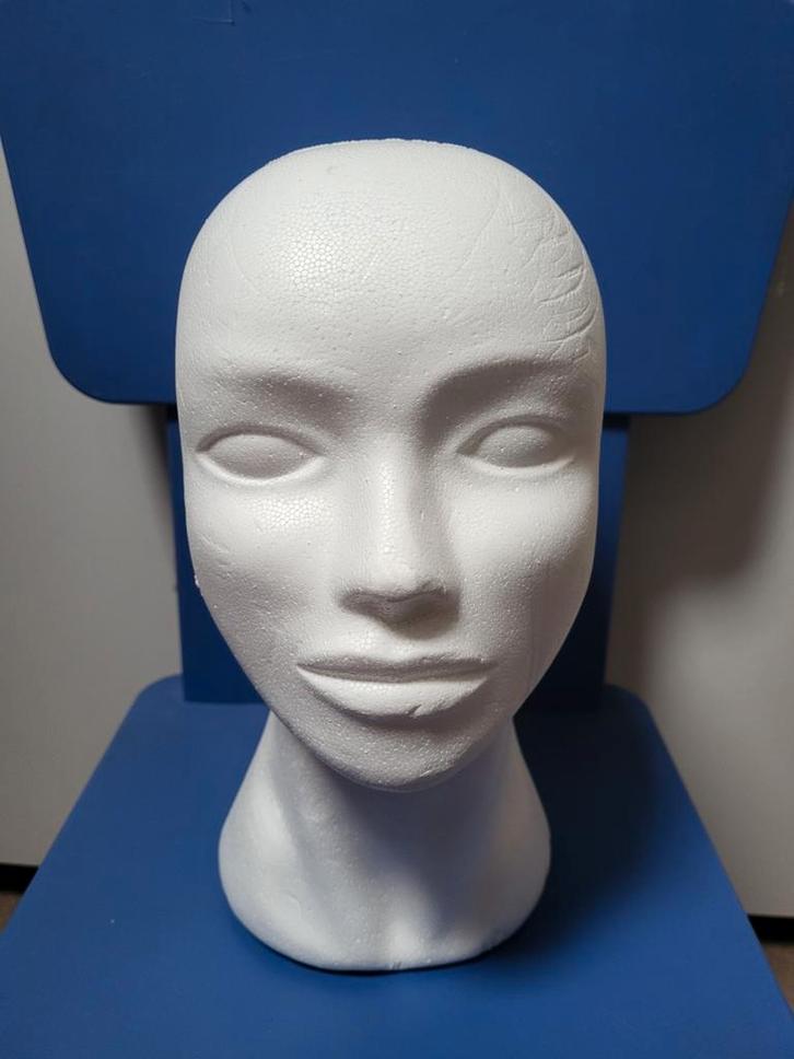 Tempex Hoofd - Ideaal voor Pruiken of Creaties!, Hobby en Vrije tijd, Knutselen, Gebruikt, Materiaal, Ophalen of Verzenden