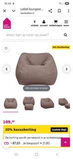 Label zitzak met poef, Ophalen, Zo goed als nieuw