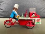 Playmobil hotdogverkoper met fietskar, Ophalen of Verzenden, Gebruikt, Los playmobil