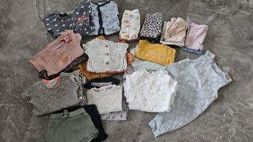 Kledingpakket maat 50/56 + badjas, slaapzak, draagdoek beschikbaar voor biedingen