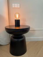 2x tafellamp bedlamp zwart metaal, Ophalen, Gebruikt