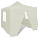 Vouwtent easy pop-up met 4 zijwanden 3x3 meter crème -nieuw-, Tuin en Terras, Partytenten, Nieuw, 2 meter of meer, Minder dan 5 meter