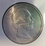 Koning willem 3 rijksdaalder 1858, Ophalen of Verzenden, Koning Willem III, 2½ gulden, Losse munt