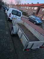 Aanhanger enkelasser geremd 3m x 1.30m, Auto diversen, Aanhangers en Bagagewagens, Ophalen, Gebruikt