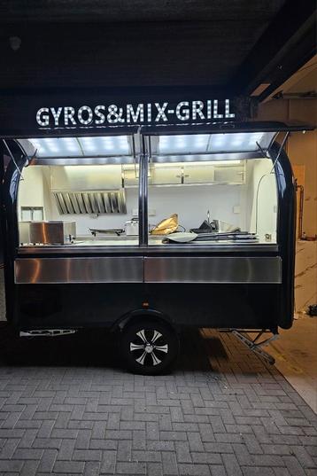 Bieden!  Professionele foodtrailer 240cm hoog, AL-KO chassi beschikbaar voor biedingen