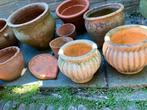 Veel potten en schalen,oud en nieuw, Gebruikt, Rond, Ophalen of Verzenden, Minder dan 25 cm