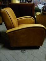 vintage schaapsleder fauteuil cognac, Huis en Inrichting, Fauteuils, Ophalen, Gebruikt, Leer