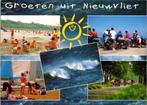 Groeten uit Nieuwvliet - 3 ansichtkaarten, Verzamelen, Ansichtkaarten | Nederland, Verzenden, 1960 tot 1980, Gelopen, Zeeland