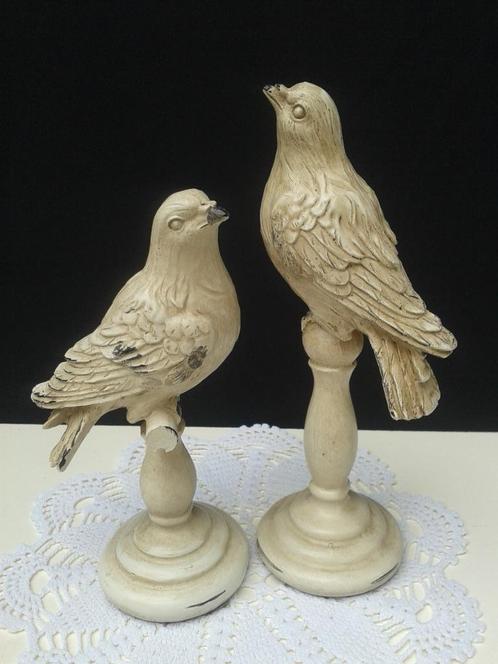 Brocante SET voor de SIER <> VOGELTJES op een STOK ~ NIEUW, Huis en Inrichting, Woonaccessoires | Overige, Nieuw, Ophalen of Verzenden