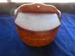 Zeldzame aardewerken zoutbak+ houten klep, nu 5,95., Antiek en Kunst, Ophalen of Verzenden