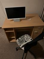 Bureau, Philips TV en bureaustoel, Ophalen of Verzenden, Met wielen, Gebruikt, Bureau