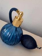 Vintage 80's glas parfum atomizer flesje, Ophalen of Verzenden