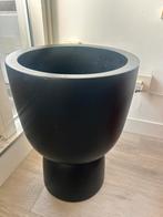Elho bloempot Pure Coupe zwart, Ophalen, Kunststof, 40 cm of meer, Rond
