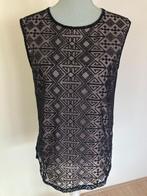 Zwarte top/hemdje - Mango, Kleding | Dames, Tops, Mango, Zwart, Maat 42/44 (L), Ophalen of Verzenden